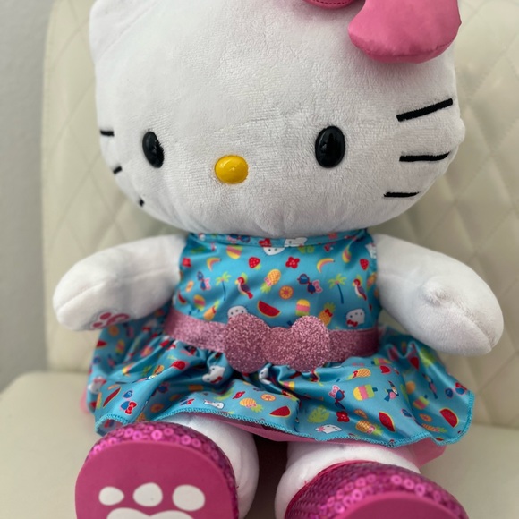 Sanrio Summertime Hello Kitty plush with shoes, dress & swimsuit. NWT - Picture 2 of 13